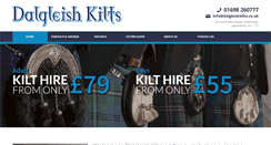 Desktop Screenshot of dalgleishkilts.co.uk