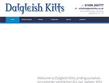 Tablet Screenshot of dalgleishkilts.co.uk